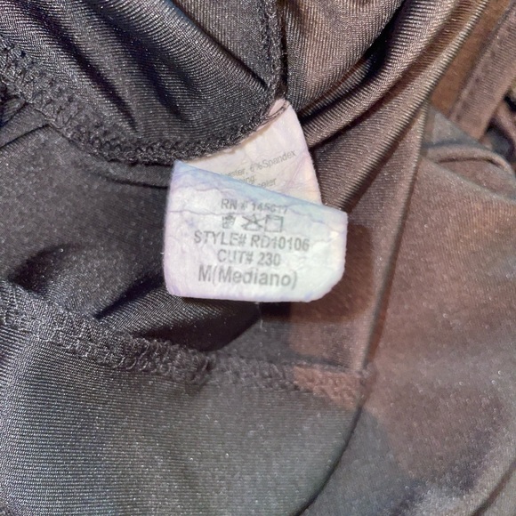 Women’s Sexy Black Body con Dress, sleeveless, front buckle, racer back, cut out - Picture 7 of 8